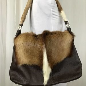 Lanzetti by Lexiapel Springbuck Fur & Leather Bag